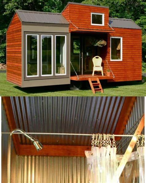 tiny house metal roof and siding|metal tiny houses.